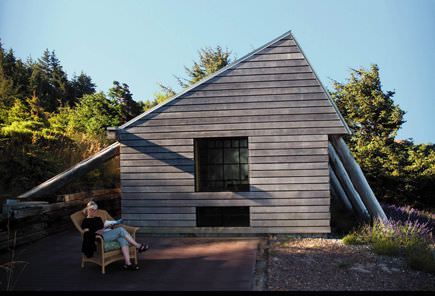 Oregon Coast Garden House by Obie Bowman